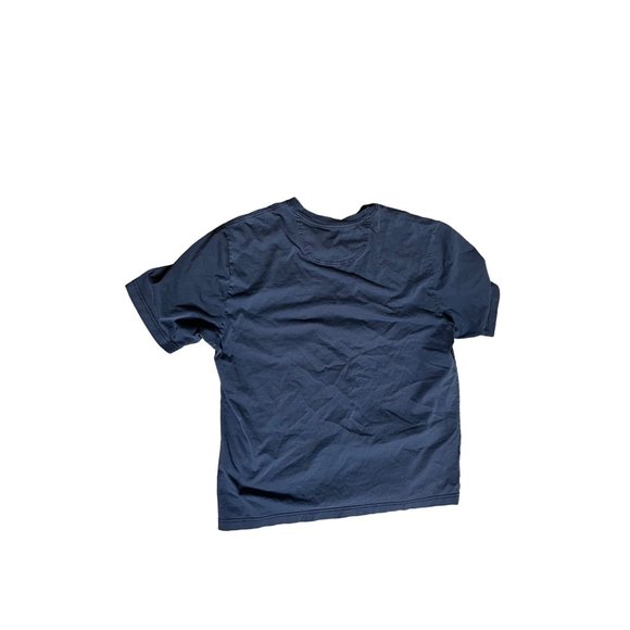 Tommy Bahama Shirt Unisex XL Navy Blue Relax Fishing Crewneck Tee Chest Pocket - Picture 2 of 5